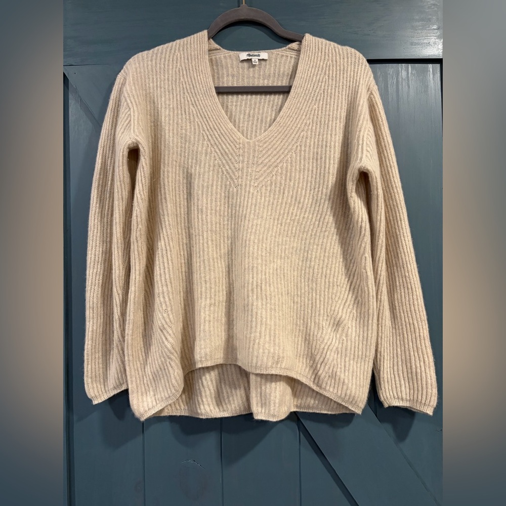 Madewell Merino Wool V-neck Sweater Size Medium